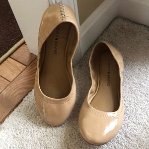 ***SOLD***Lucky Brand Flat Tan Shoes